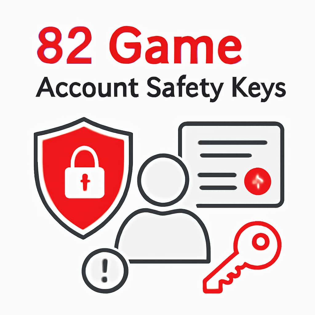 Diagram illustrating safety keys for 82 Game accounts.