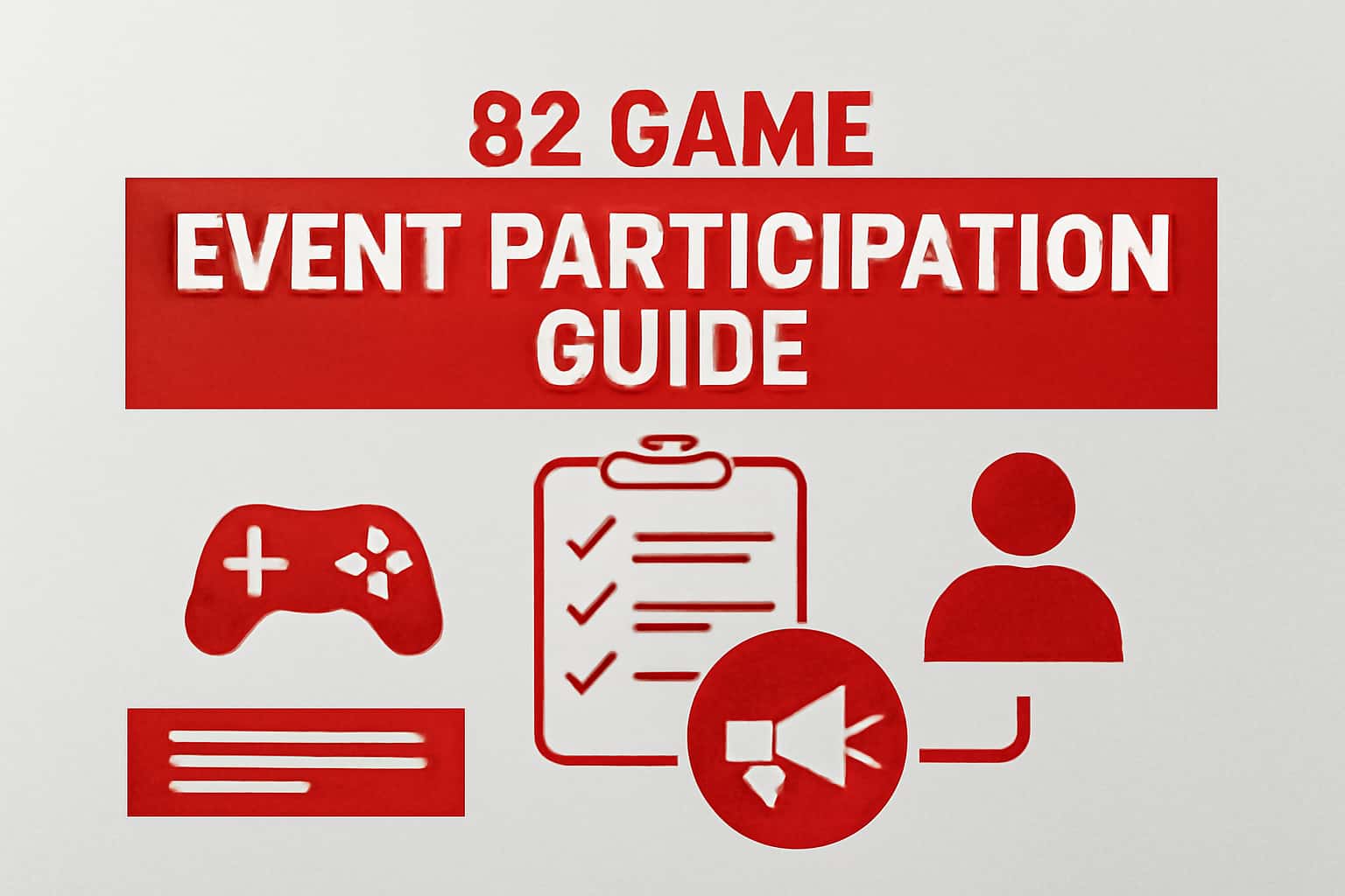 Visual representation of the 82 Game Event Participation Guide, showcasing event engagement.