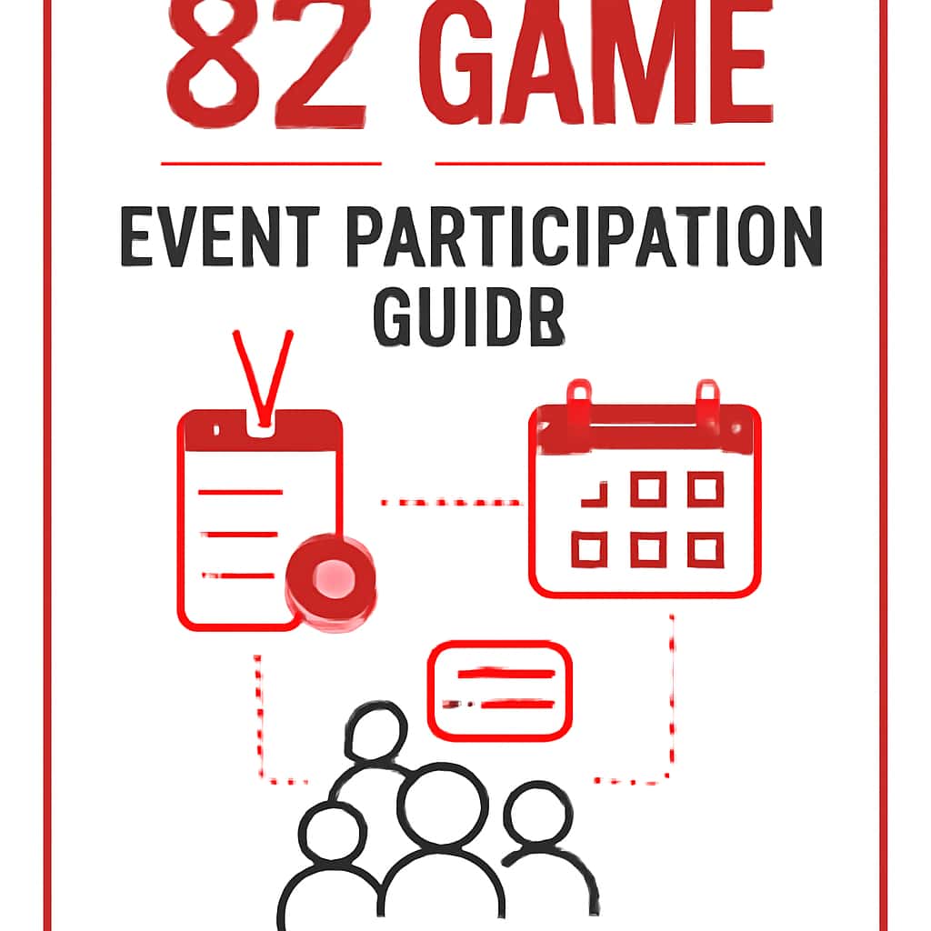 Illustration detailing the key features of the 82 Game Event Participation Guide.