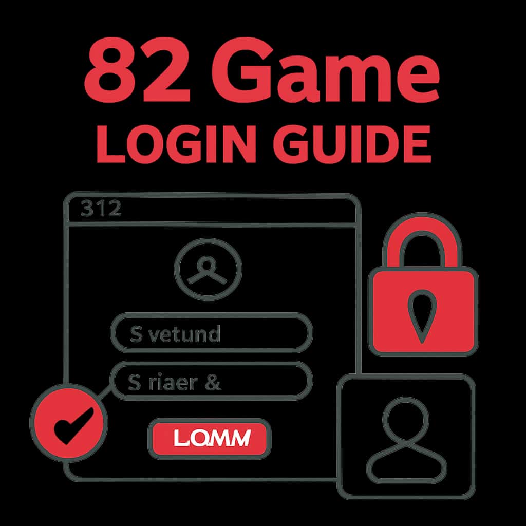 Illustration explaining the login process for 82 Game.