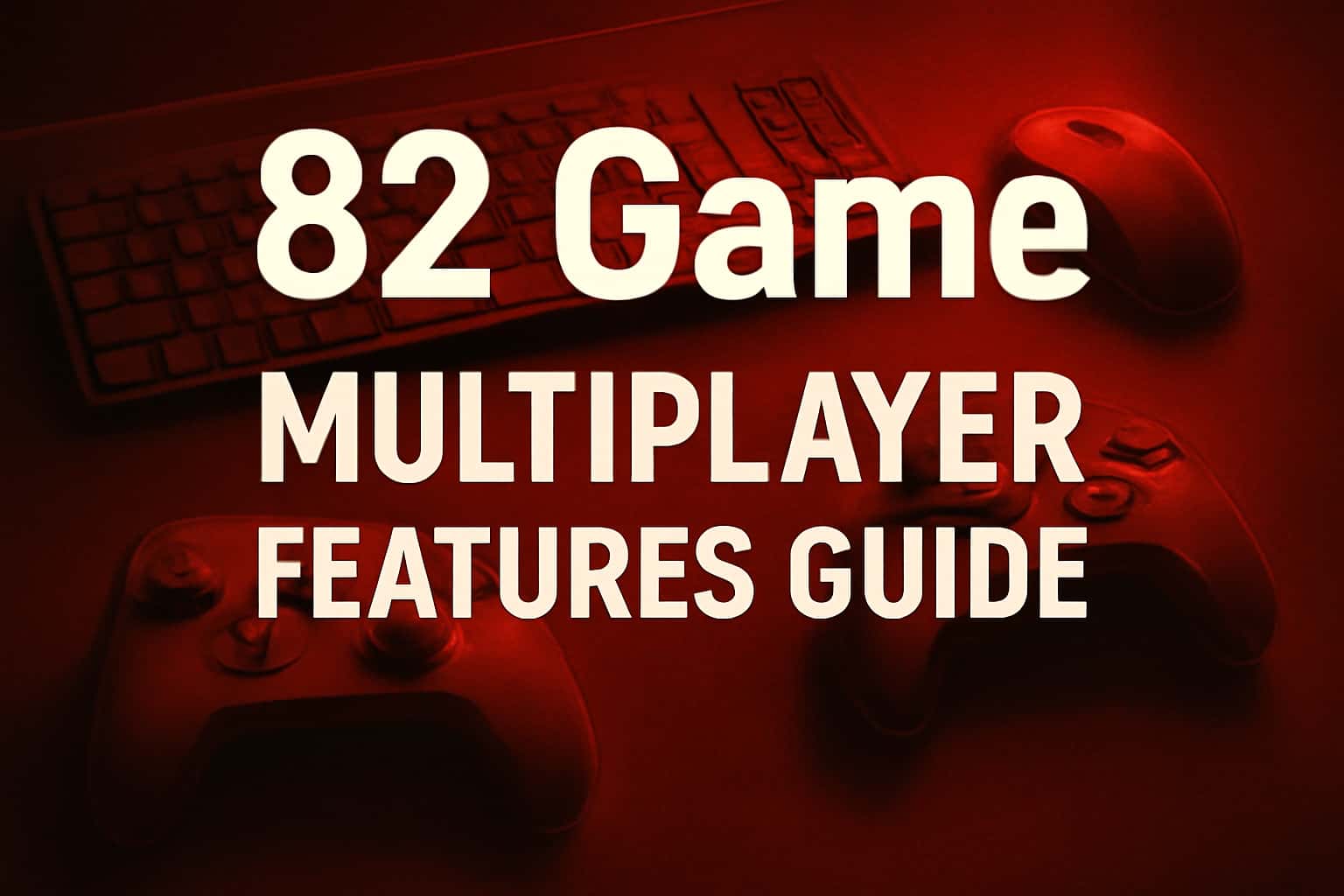 An infographic showcasing the features of the 82 Game multiplayer experience.