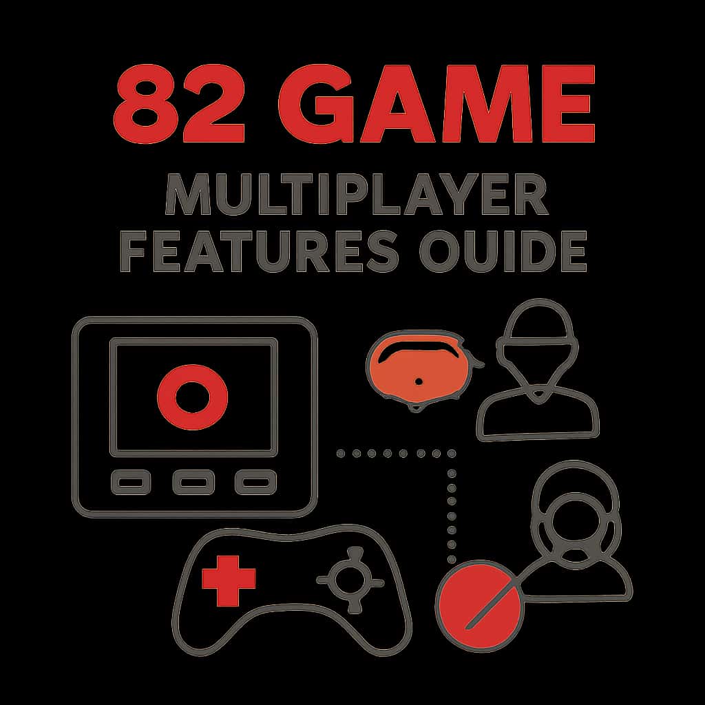 A diagram illustrating the multiplayer features of the 82 Game.