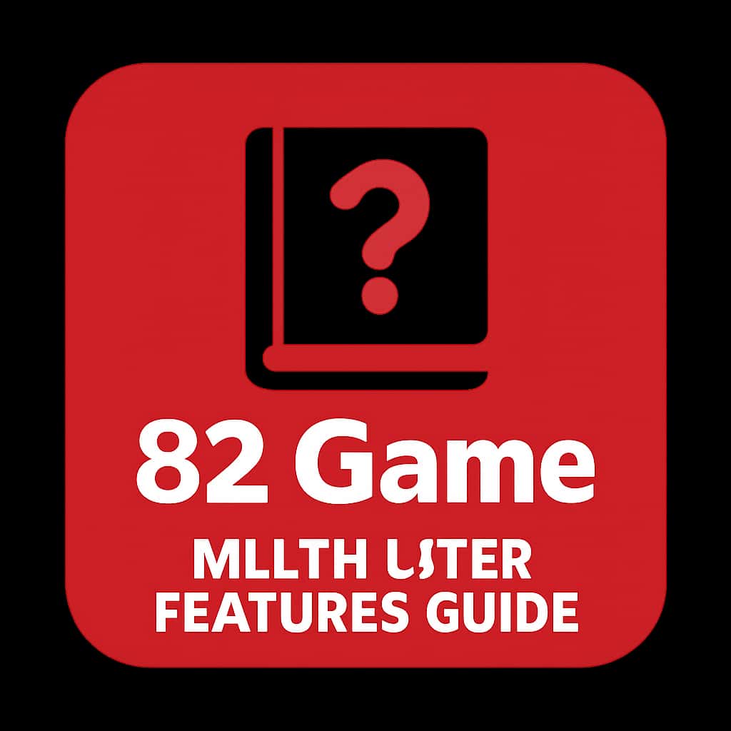 A badge representing the 82 Game Multiplayer Features Guide.