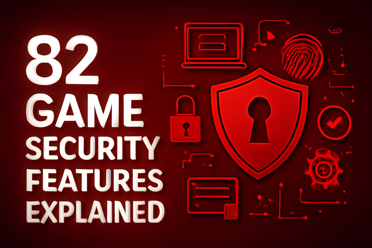 An informative graphic demonstrating the security features of 82 Game.