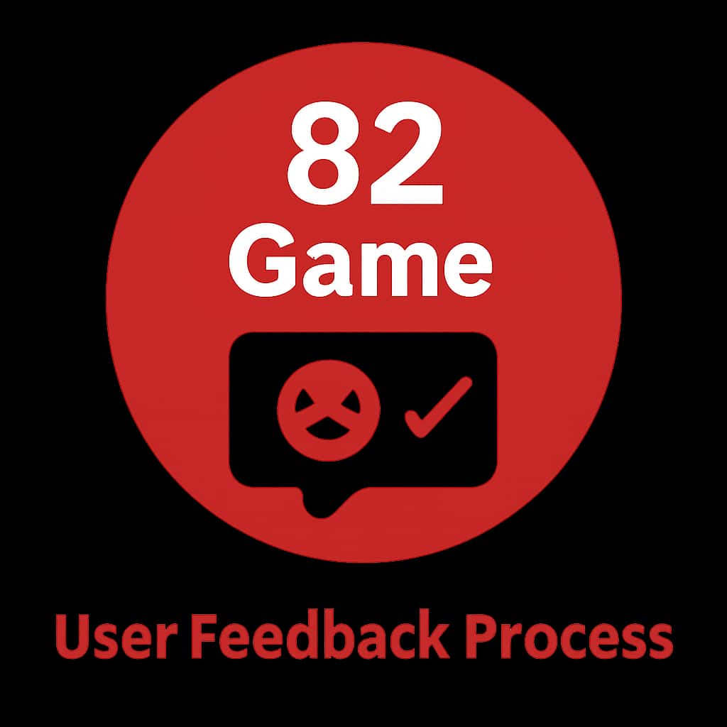 An icon representing the user feedback process for 82 Game.
