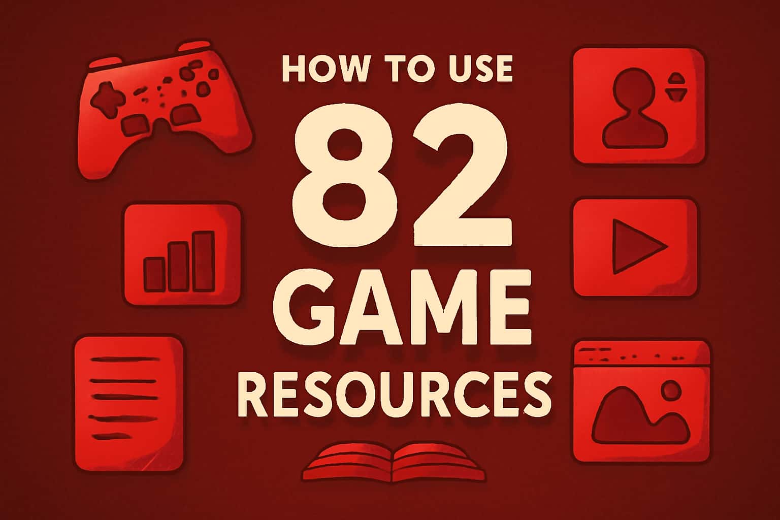An informative visual representation of how to use the 82 Game resources