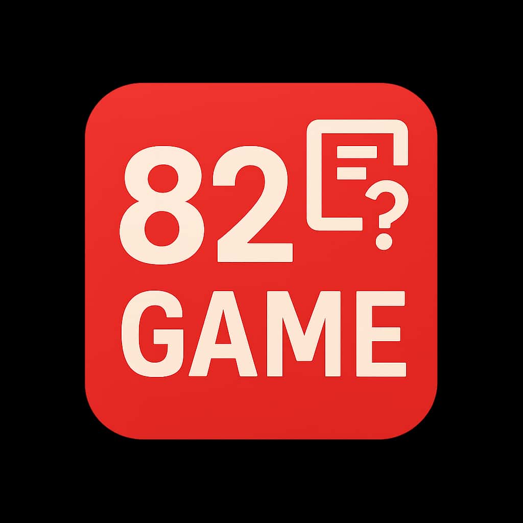 A badge indicating guidance on the use of 82 Game resources