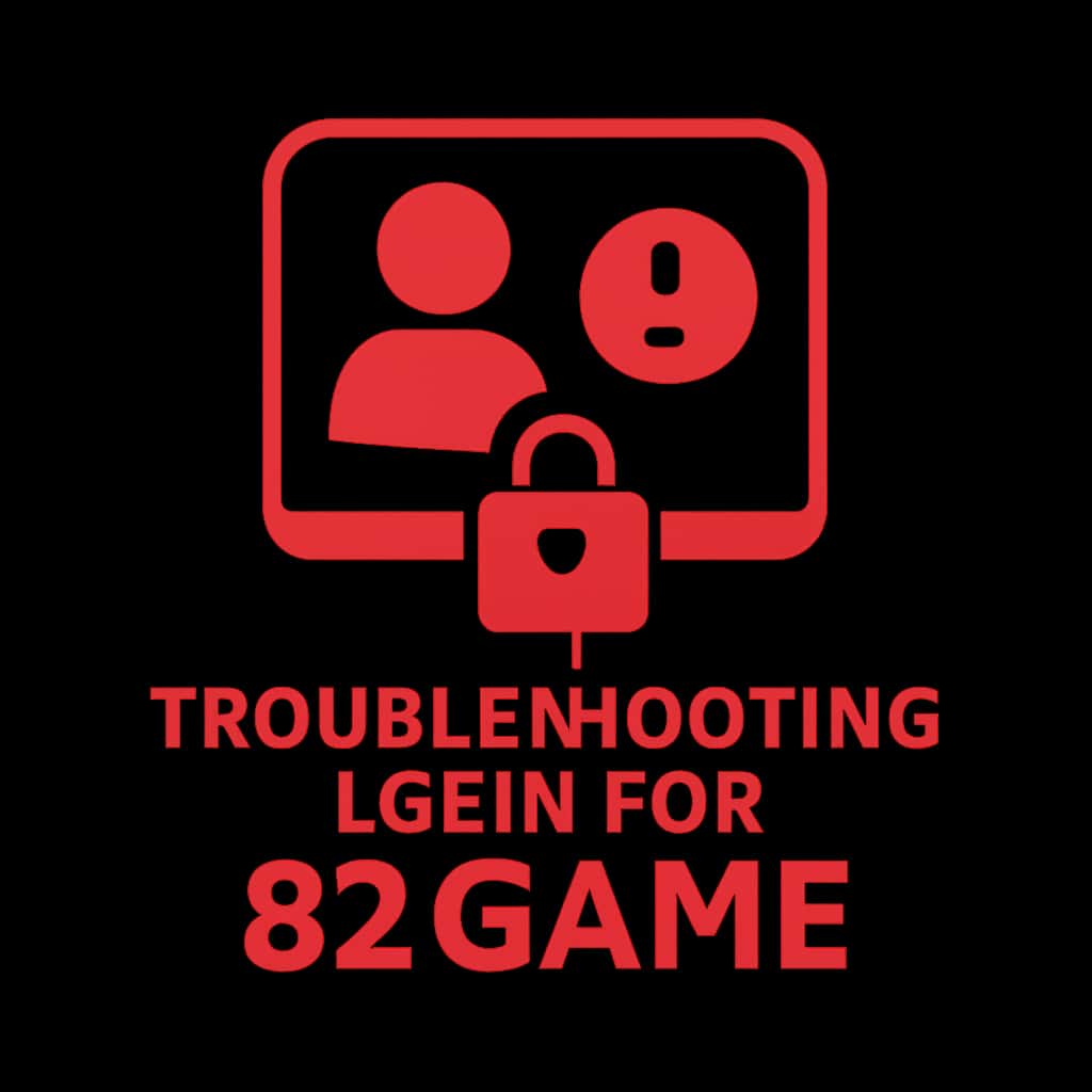 Icon representing troubleshooting login for 82 Game.